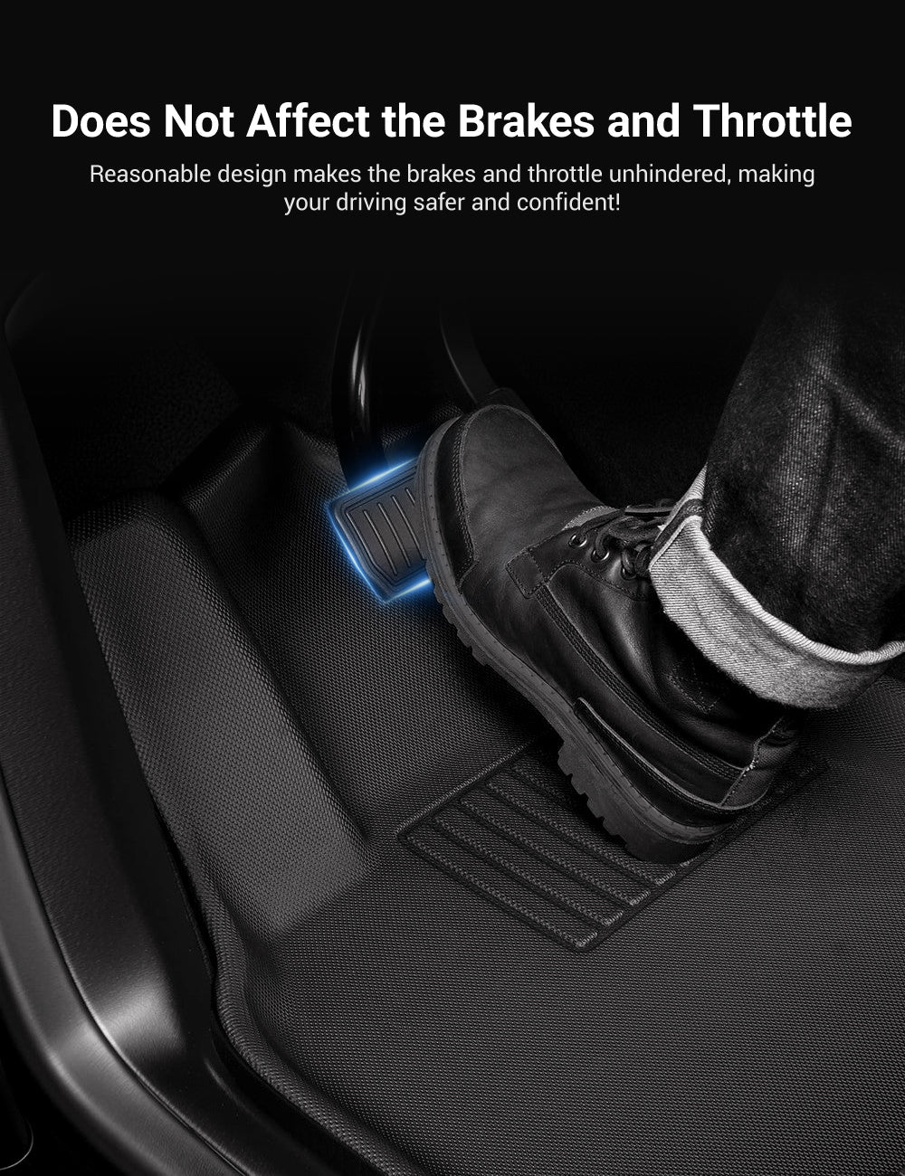 siopsrlAll Weather 3D Floor Mats for Tesla Model Y & Model 3 Highland