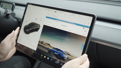 4 Way Adjustable Swivel Screen Mounting Kit For Model Y Juniper / Model 3 Highland - Upgrade Version | TESERY