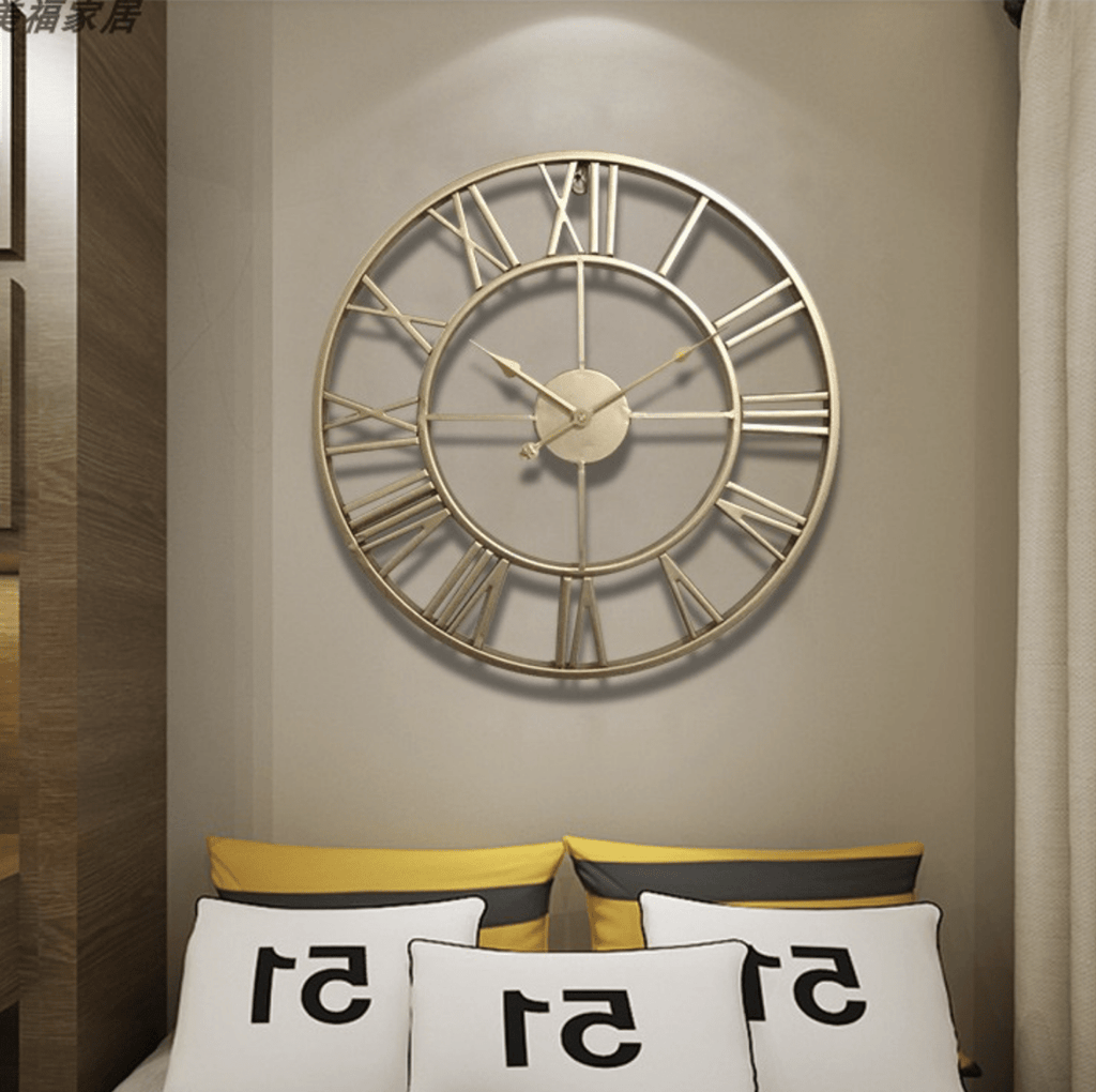 Siopsrl| TIMEMESH – Skeleton Wall Clock with Silent Non-Ticking Mechanism