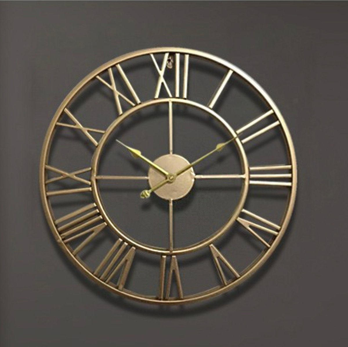 Siopsrl| TIMEMESH – Skeleton Wall Clock with Silent Non-Ticking Mechanism