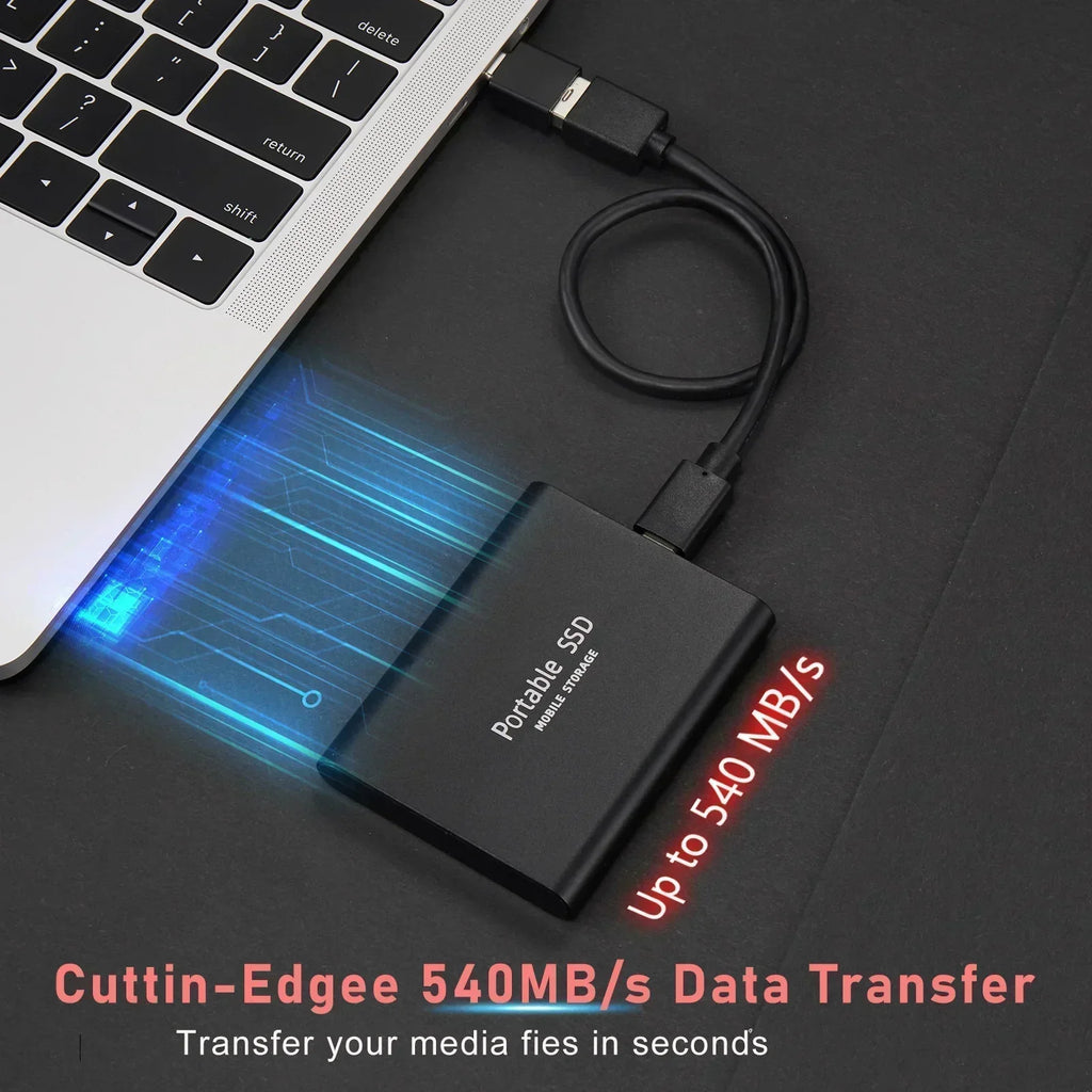 siopsrl | Portable External SSD | USB 3.1 Type C Fast Storage | Up to 128GB