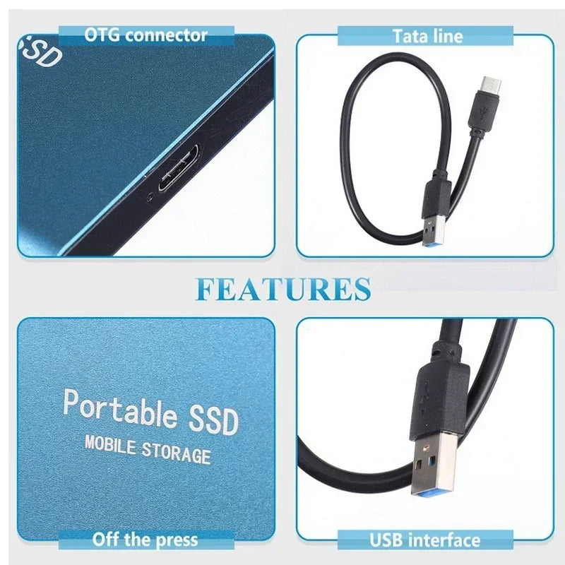 siopsrl | Portable External SSD | USB 3.1 Type C Fast Storage | Up to 128GB