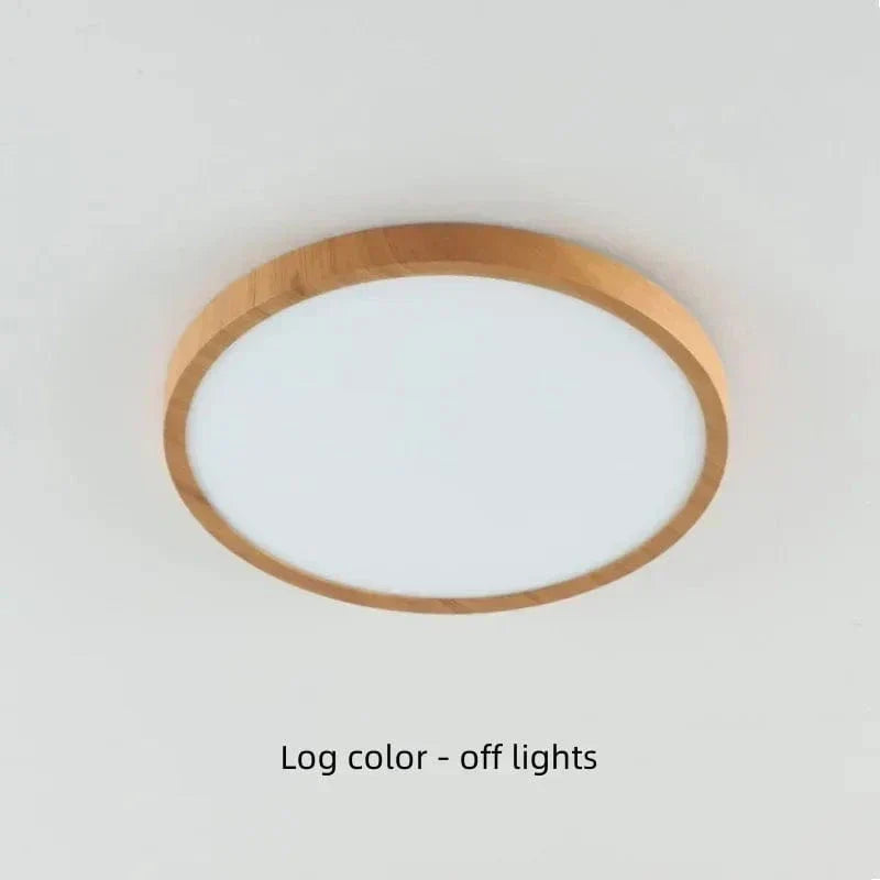 Siopsrl| LED Ceiling Light | Ultrathin Wood Grain Design, Dustproof & Dimmable for Modern Interiors