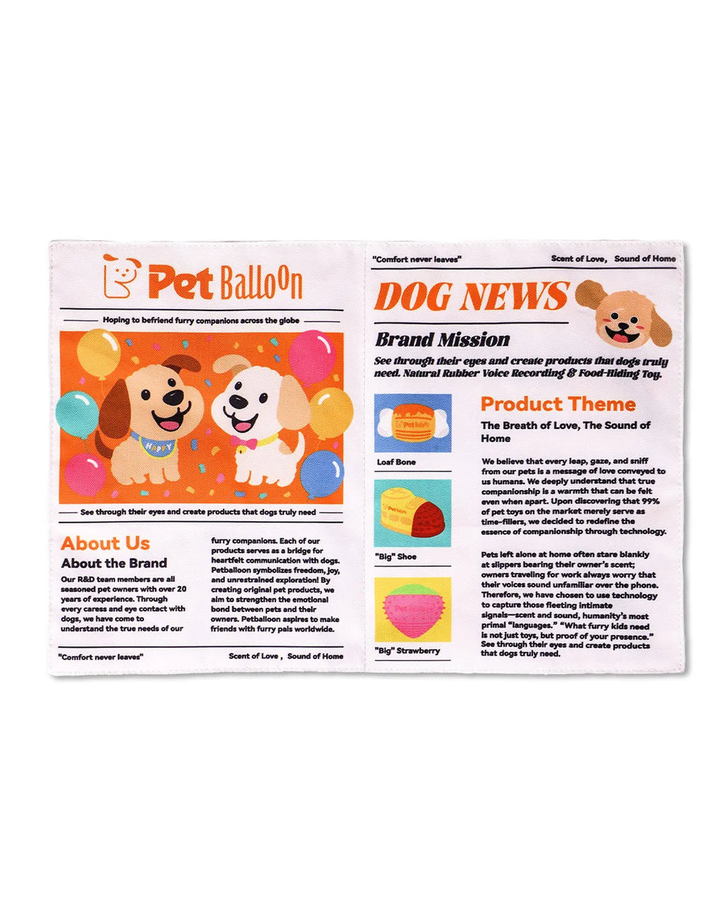 Newspaper Interactive Crinkle Dog Toy for Boredom Relief