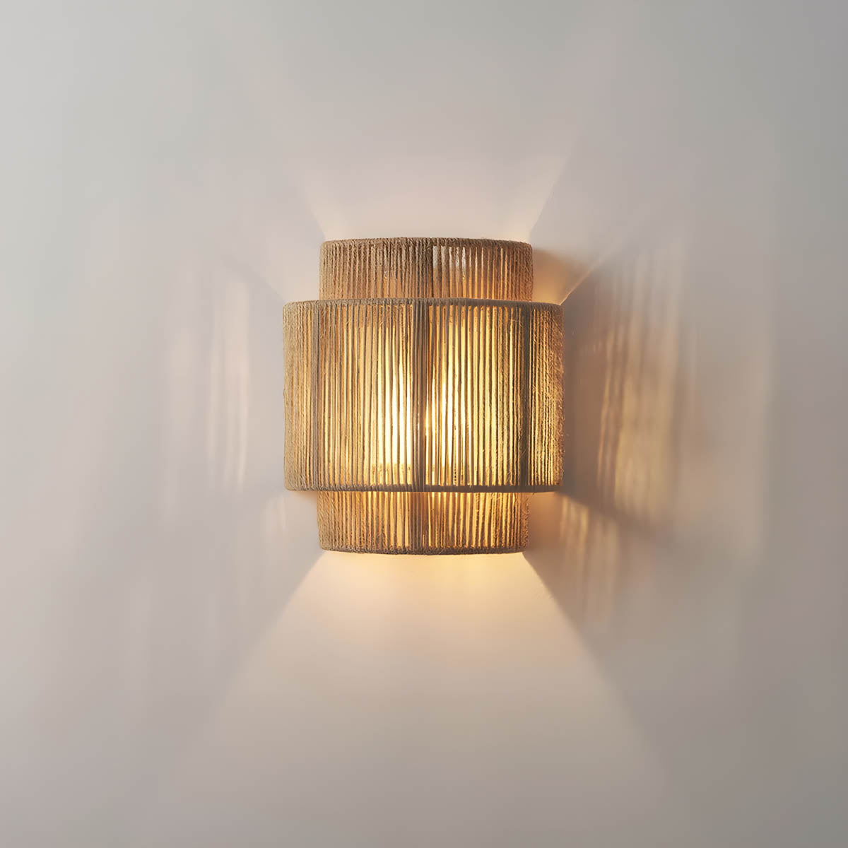 Siopsrl| Wall Light Rustic Rope Indoor Sconce