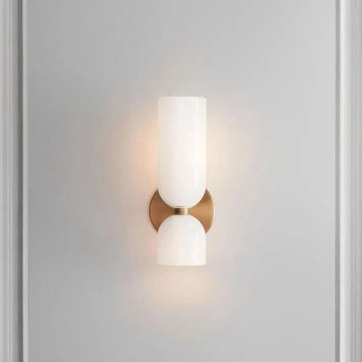 Siopsrl| Modern Double Glass Wall Light Fixture