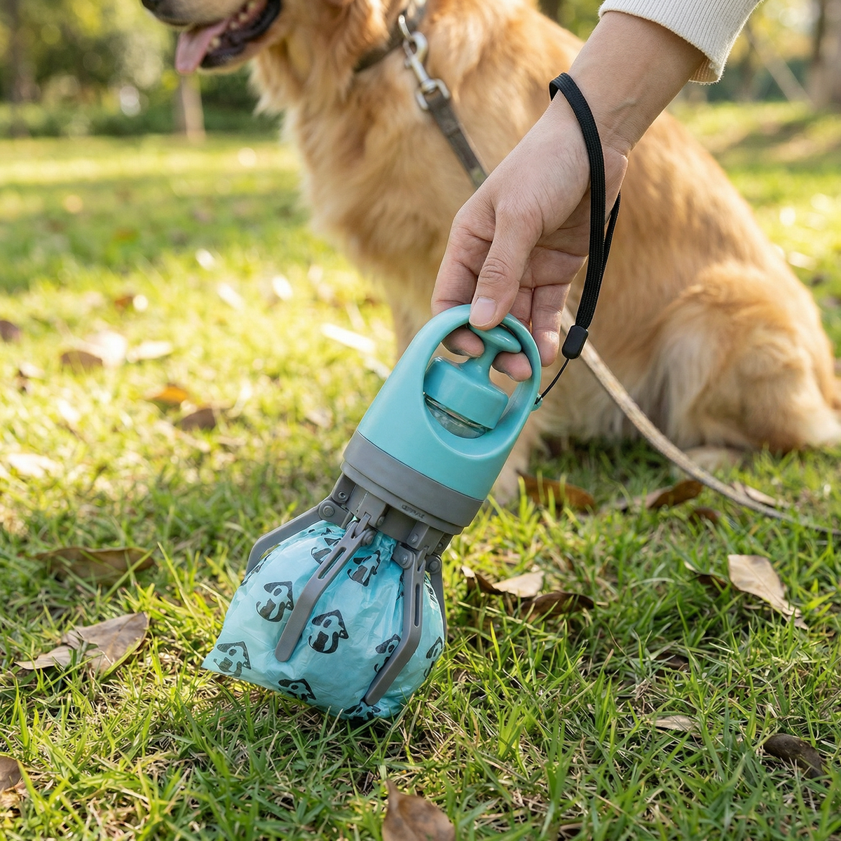 Dog Poop Scooper with Bags – Portable Outdoor Cleaning Set Siopsrl