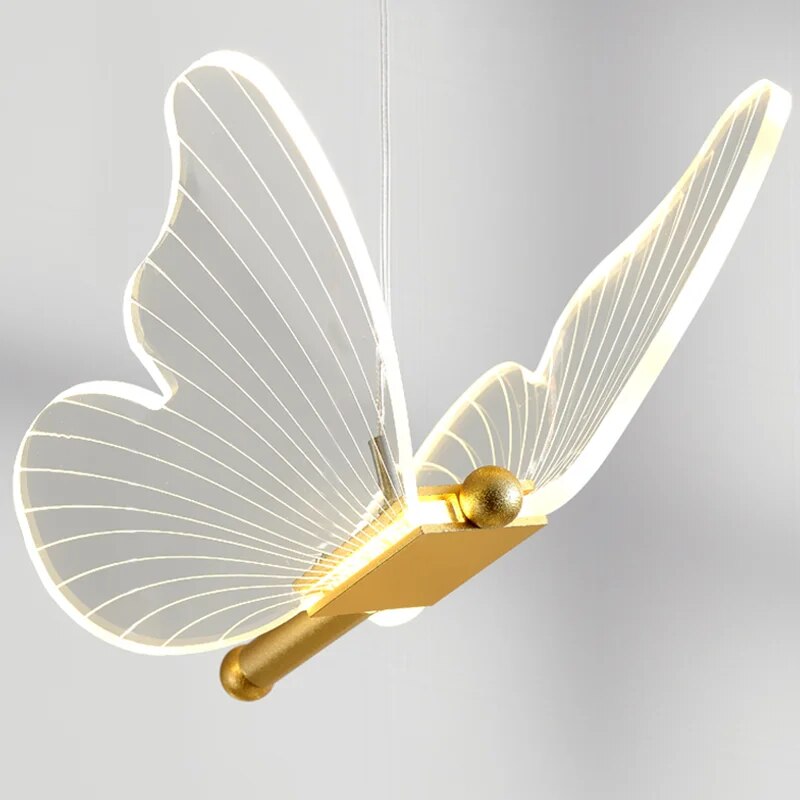 Siopsrl| Pendant Light Modern Butterfly LED Wall Fixture