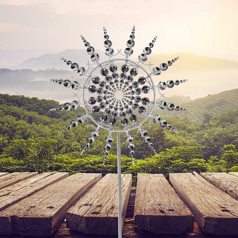 siopsrl Metal Wind Spinner for Garden