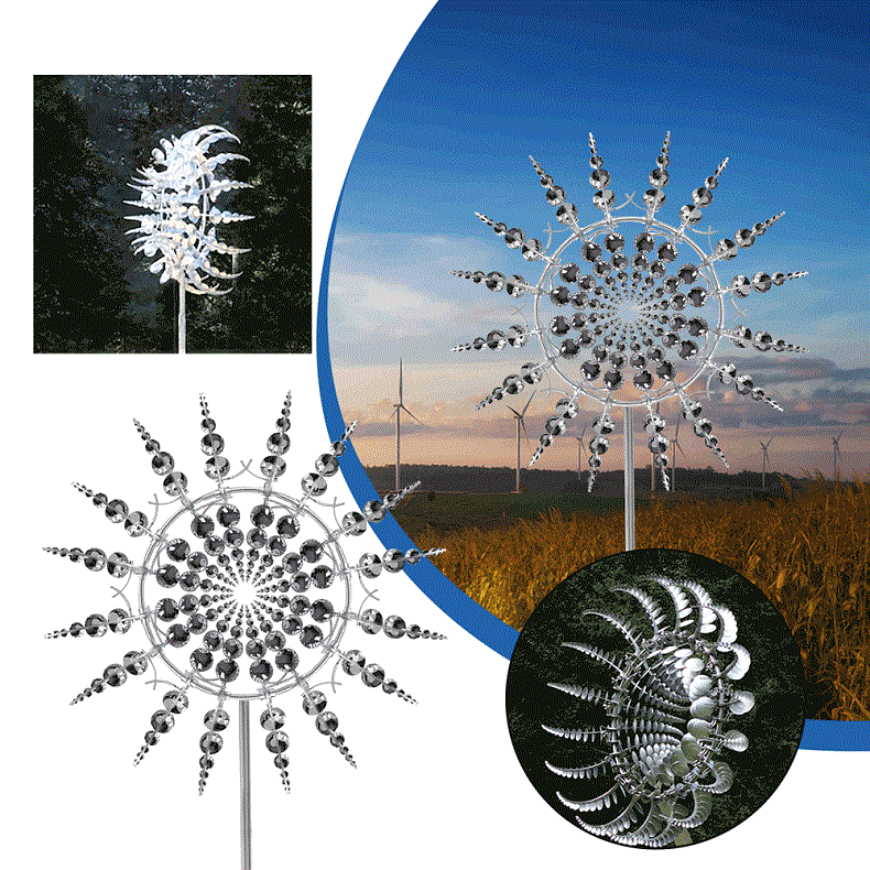 siopsrl Metal Wind Spinner for Garden