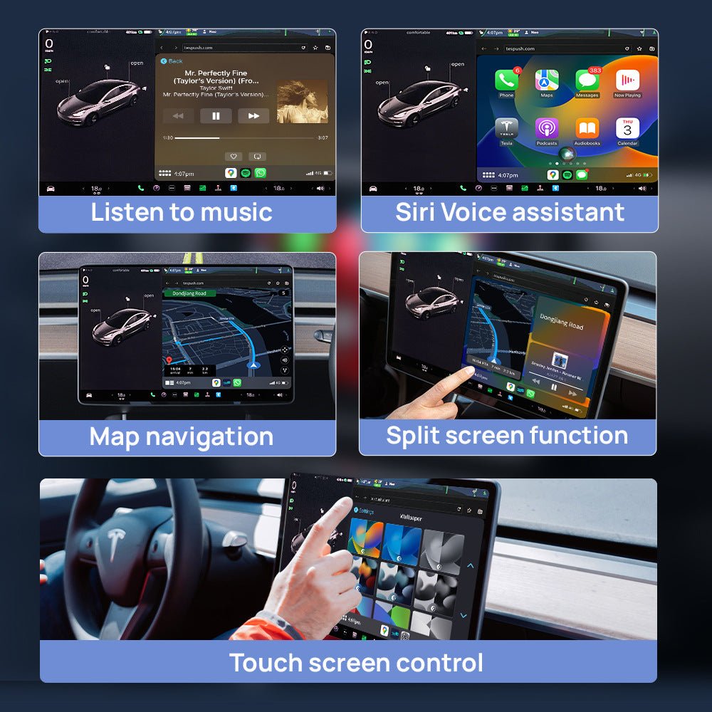 Wireless Apple CarPlay Adapter for Tesla | TESERY